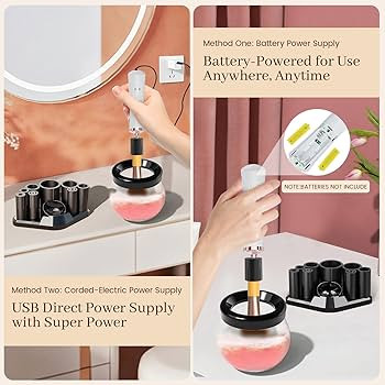 Makeup Brush Cleaner Machine, Electric Make up Brushes Washer and Dryer Tool, Super Fast Cleaning... | Amazon (US)