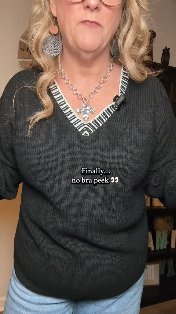 This is one of those sweaters that just works.
Soft, lightweight, and easy without feeling sloppy.
The relaxed fit is comfortable, the V-neck is flattering, and it pairs with literally everything.

Easy to wear. Easy to love. 


#LTKMidsize #LTKootd #LTKOver40