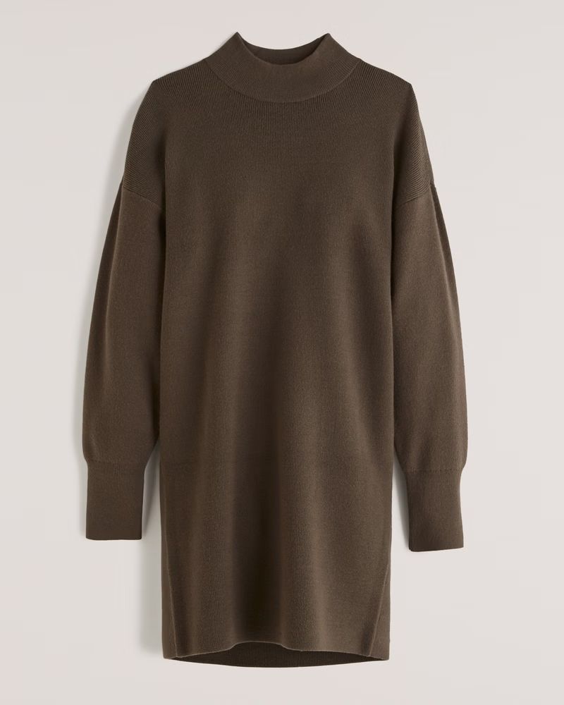 Everyday Mockneck Mini Sweater Dress | Abercrombie & Fitch (US)