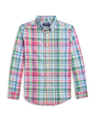 Boys' Plaid Cotton Poplin Shirt - Little Kid, Big Kid | Bloomingdale's (US)