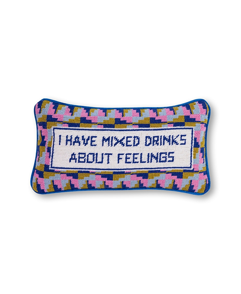 Furbish Studio Mixed Drinks Needlepoint Pillow, 14 x 8 | Bloomingdale's (US)