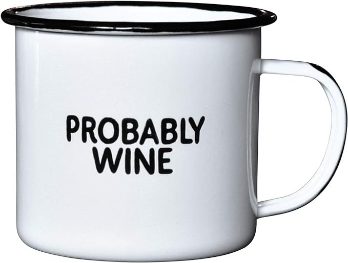 PROBABLY WINE | Enamel Camp Coffee Mug | Funny Gift for Wine Lovers, Moms, Dads, Women, and Men |... | Amazon (US)