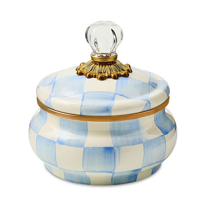 MacKenzie-Childs Sky Check Squashed Pot | Bloomingdale's (US)