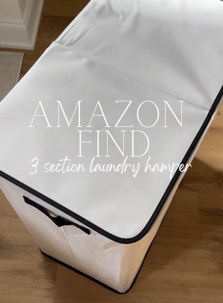 Amazon find - 3 section laundry hamper with lid 

#LTKhome