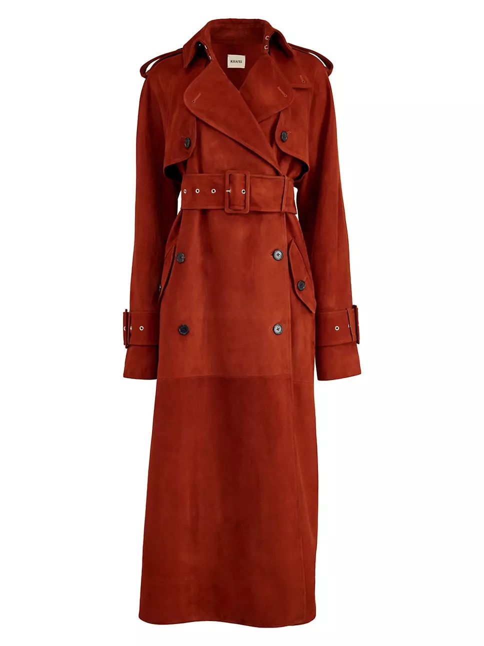 Rennie Belted Suede Trench Coat | Saks Fifth Avenue
