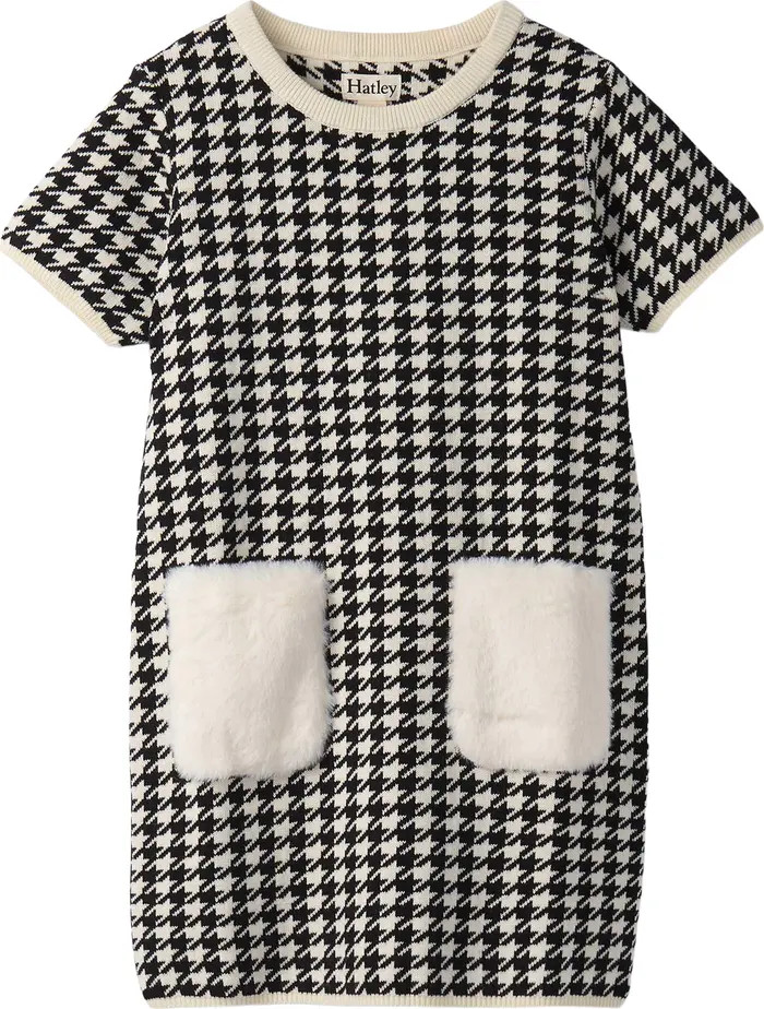 Hatley Kids' Houndstooth Sweater Dress | Nordstrom | Nordstrom