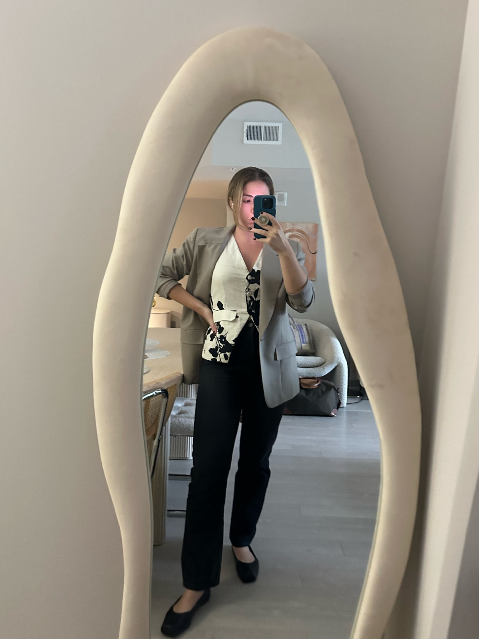 Fall transitional business casual: linen + denim + layers 

#LTKFallSale