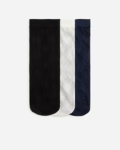 Sheer buffalo plaid socks three-pack | J. Crew US