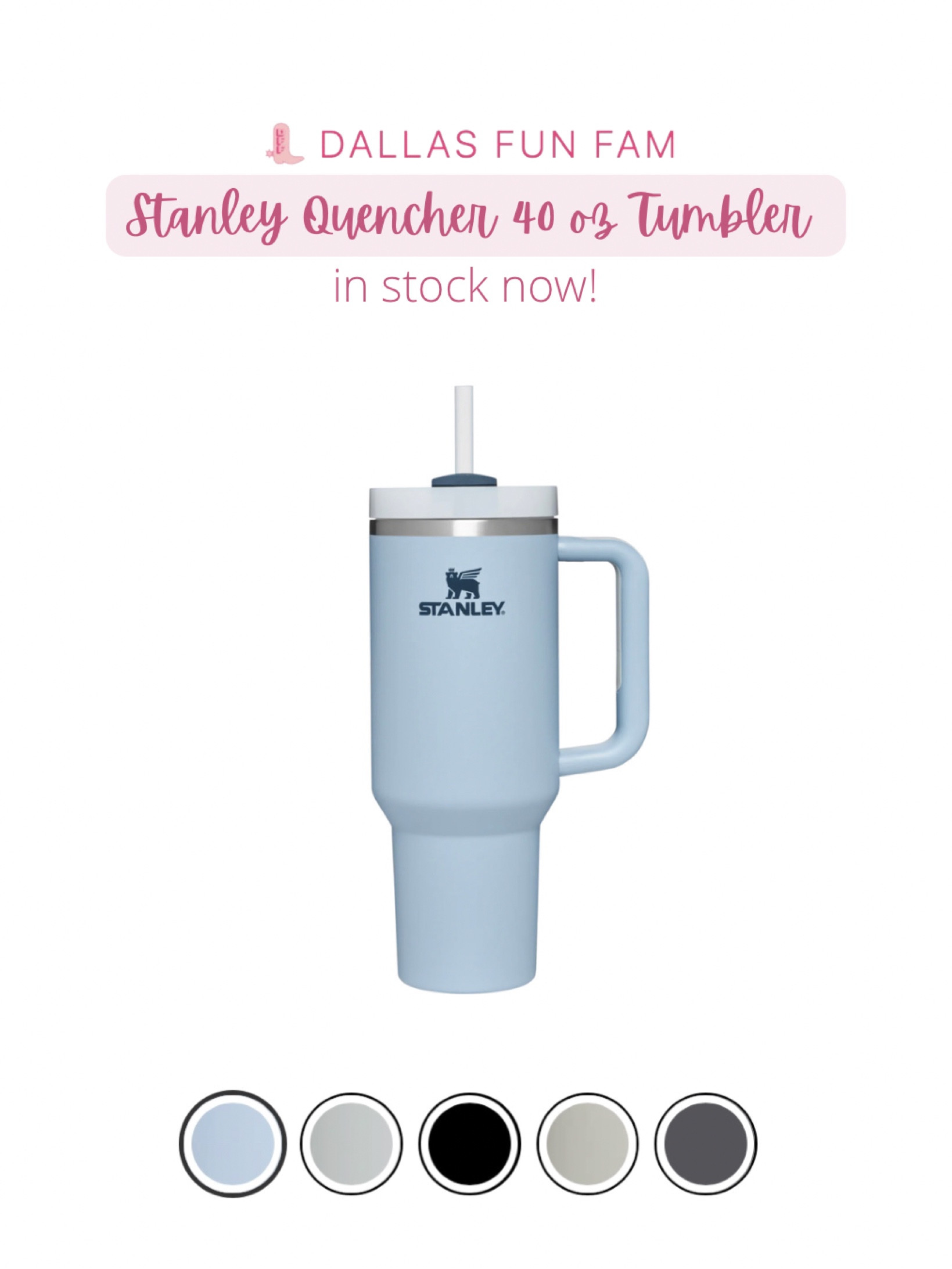 Stanley Quencher 40 oz ounce H2.0 FLOWSTATE™ TUMBLER in stock now in chambray blue, black, fog, flint, charcoal, grapefruit, driftwood. 30 oz available too! Perfect fit for car cup holders, straw included, plus easy carry handle. Insulated tumbler keeps drinks hot and cold!

Stanley adventure quencher yeti sell out in stock now best travel cup mom things work lunch exercise cup athleisure 

#LTKunder50 #LTKGiftGuide #LTKunder100