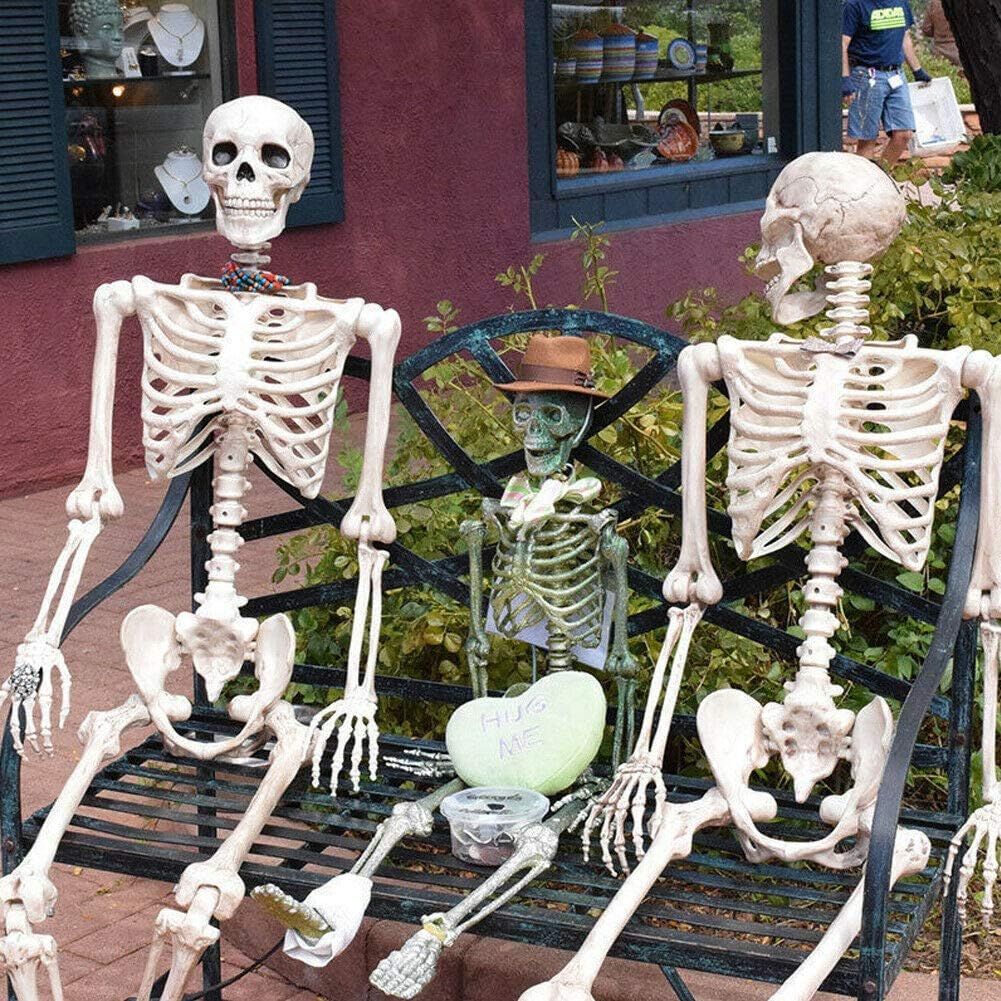 Amazon.com: ZUPIIY Halloween Skeleton Life Size Clearance, 90/40/15 cm Full Body Posable Joints S... | Amazon (US)
