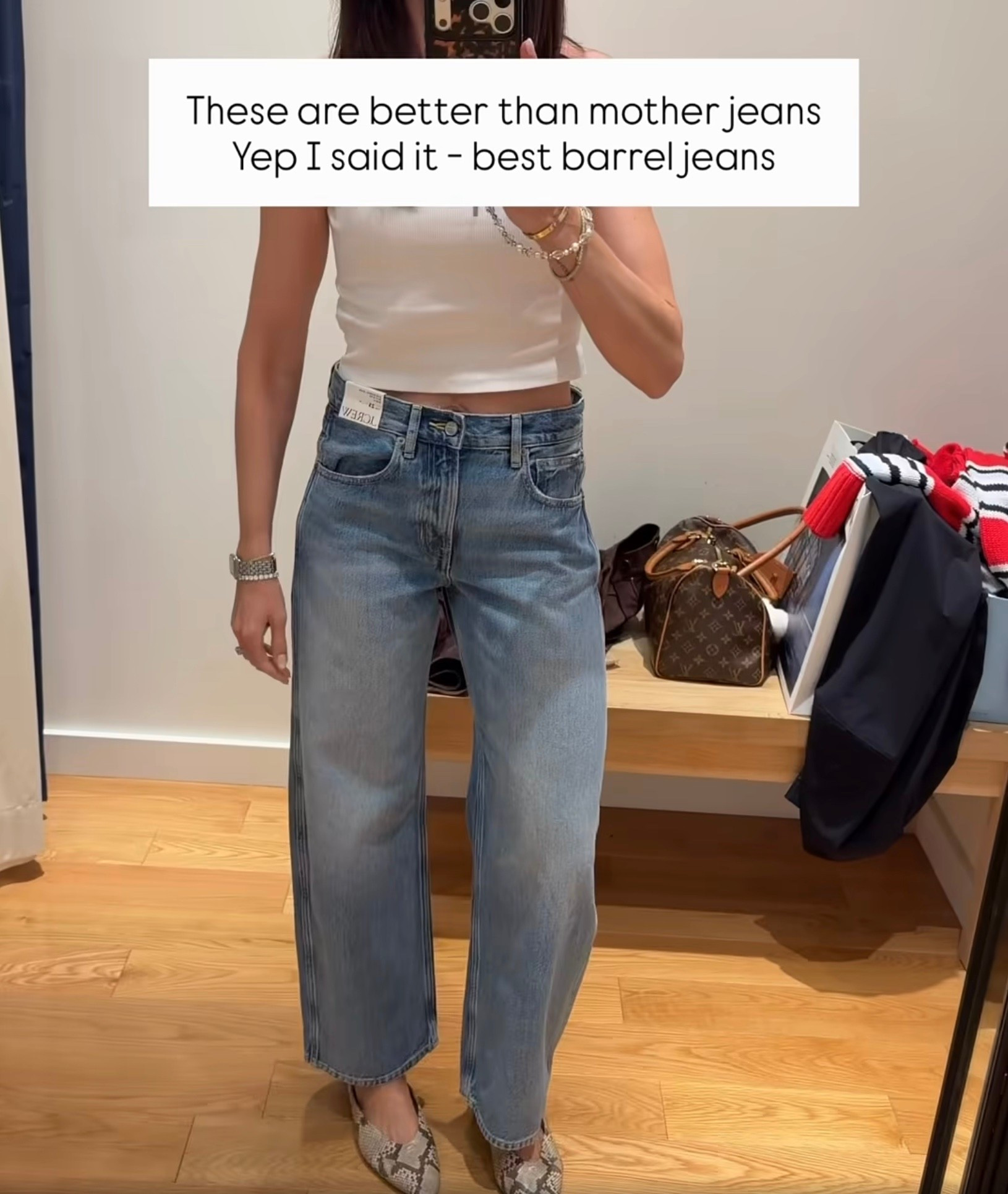 These barrel jeans are SO good. The fit gives you that designer denim look with a relaxed, flattering shape, and I love the way they sit with everything from a simple tank to sweaters and loafers for fall.

barrel leg jeans, barrel jeans, best barrel jeans, designer inspired jeans, wide leg denim, relaxed fit jeans, women’s jeans, fall denim, denim outfit, casual fall style, everyday jeans, annabrstyle

#LTKootd #LTKSeasonal #LTKOver40