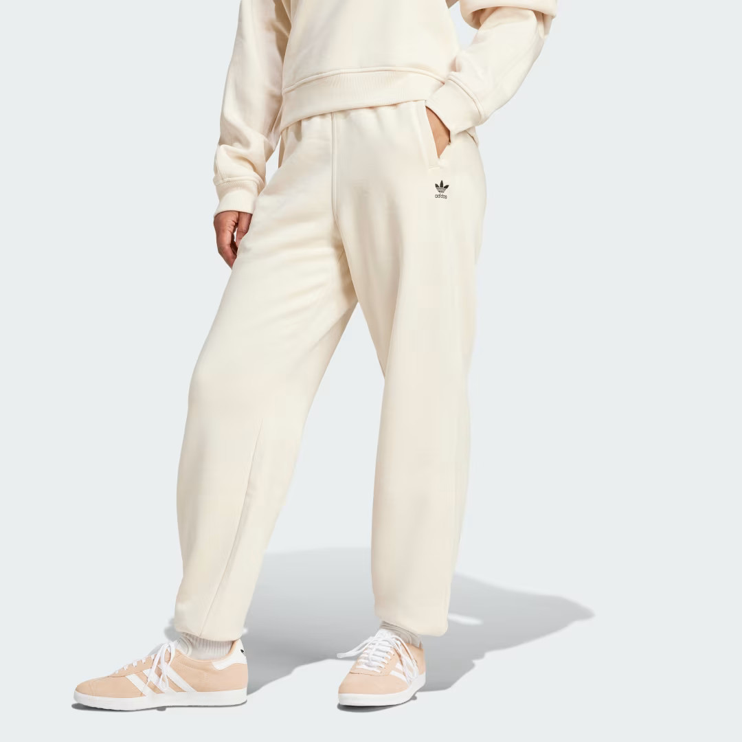 adidas Essentials Fleece Loose Joggers Wonder White 2XS Womens | adidas (US)