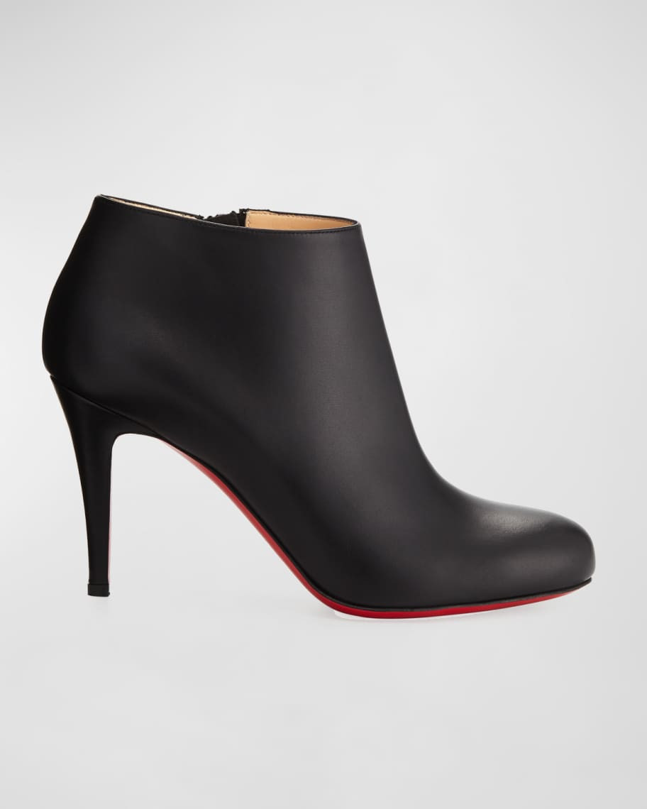Belle Leather Red-Sole Ankle Boots | Neiman Marcus