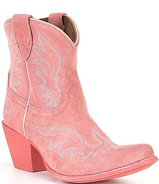 Ariat Chandler Suede Western Booties - 7 | Dillard's