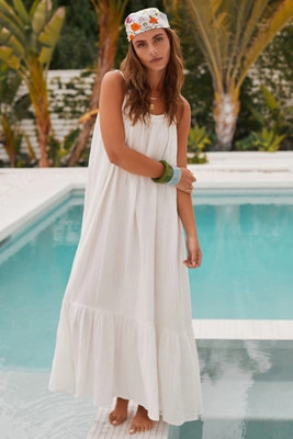The Malika Gauze Maxi Dress | Anthropologie (US)