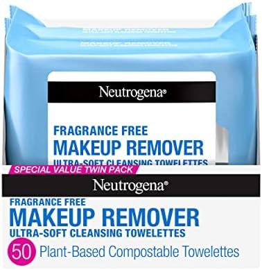 Amazon.com: Neutrogena Makeup Remover Cleansing Face Wipes, Daily Cleansing Facial Towelettes to ... | Amazon (US)