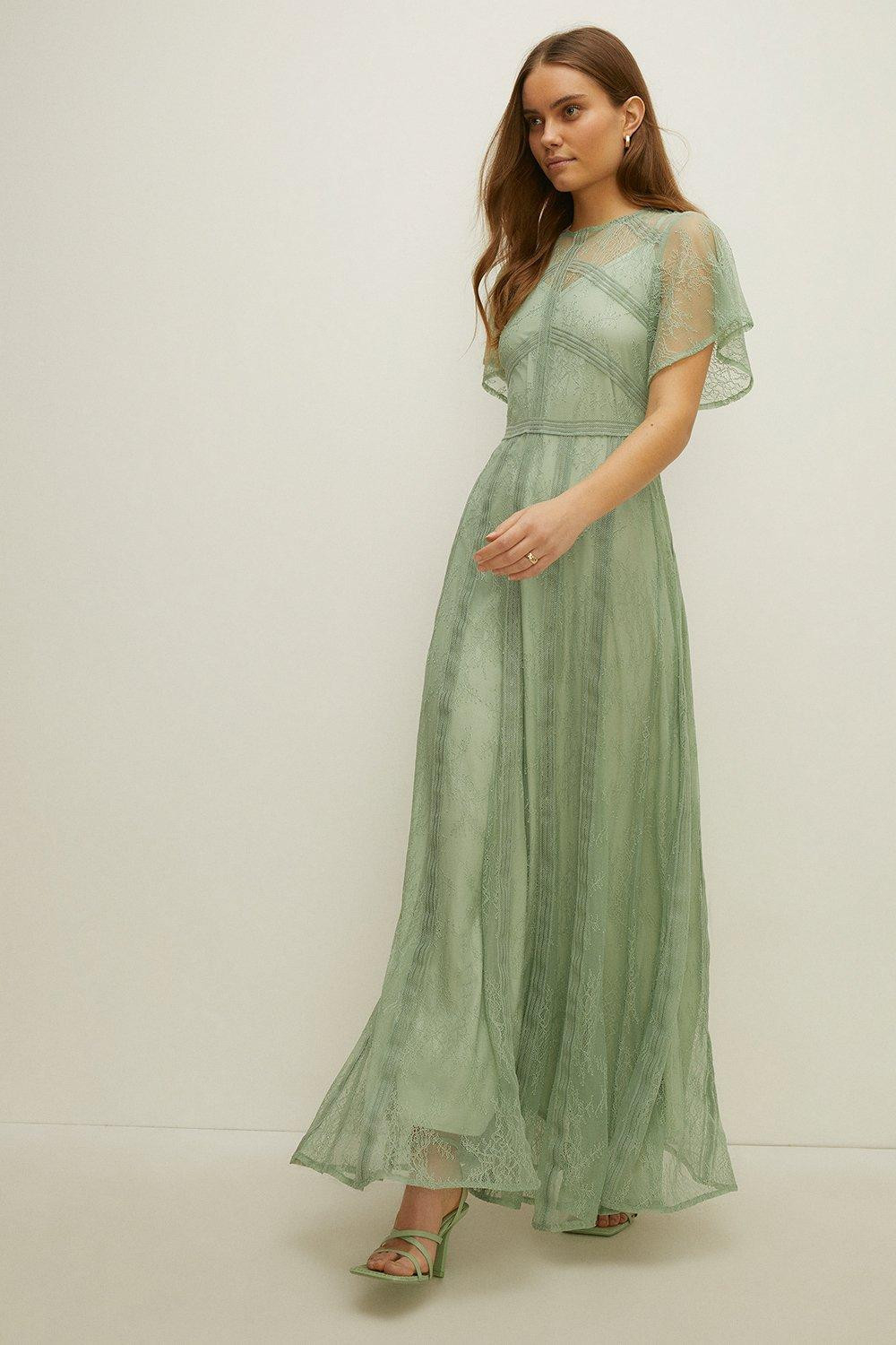 Premium Delicate Lace Maxi Dress | Oasis UK & IE