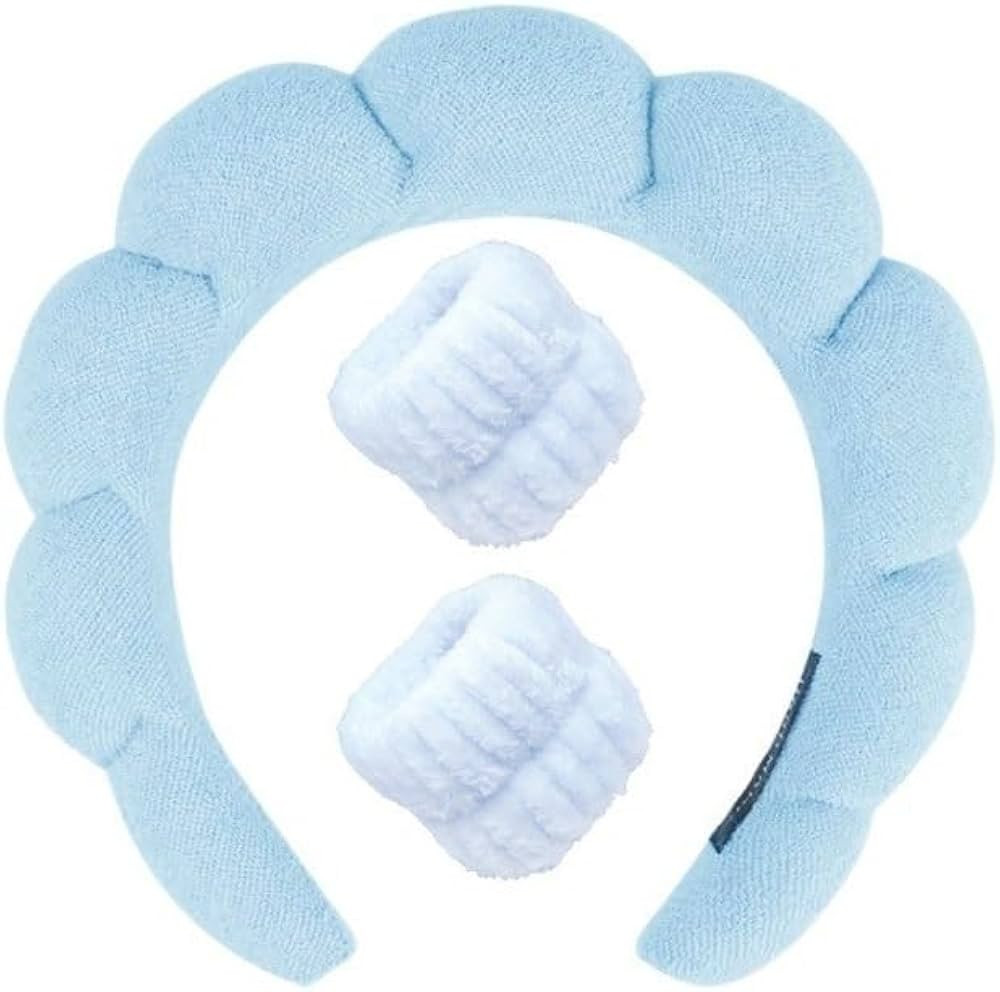 Spa Headband, Light Blue, Facial Care Accessories | Amazon (US)