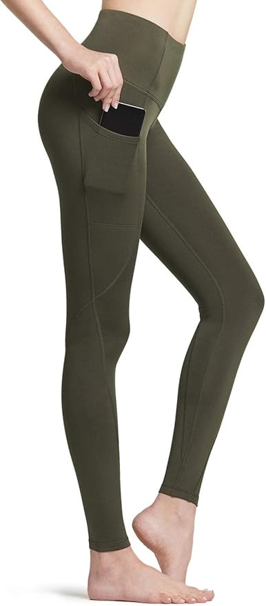 TSLA Women's Thermal Yoga Pants, High Waist Warm Fleece Lined Leggings, Winter Workout Running Ti... | Amazon (US)