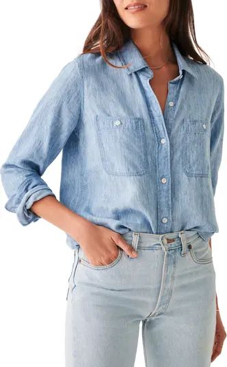 Faherty Chambray Button-Up Shirt | Nordstrom | Nordstrom