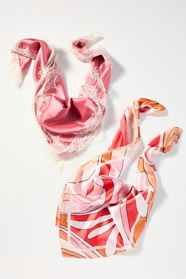 Satin Hair Scarves, Set of 2 | Anthropologie (US)