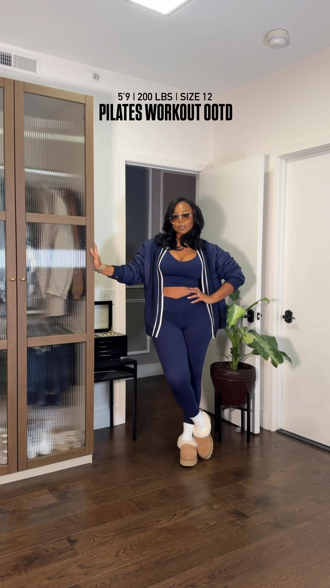 Love this workout outfit!! 😍✨

I am 5’9 | 200 lbs wearing a medium top and large bottom and large in the jacket!!! I got the jacket in person but also linked many other options in case it’s sold out! So cute!!! 

#LTKFindsUnder100 #LTKMidsize #LTKFitness