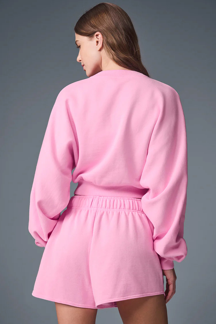 Cropped Accolade Crewneck - Sweet Pink | Alo Yoga (US)