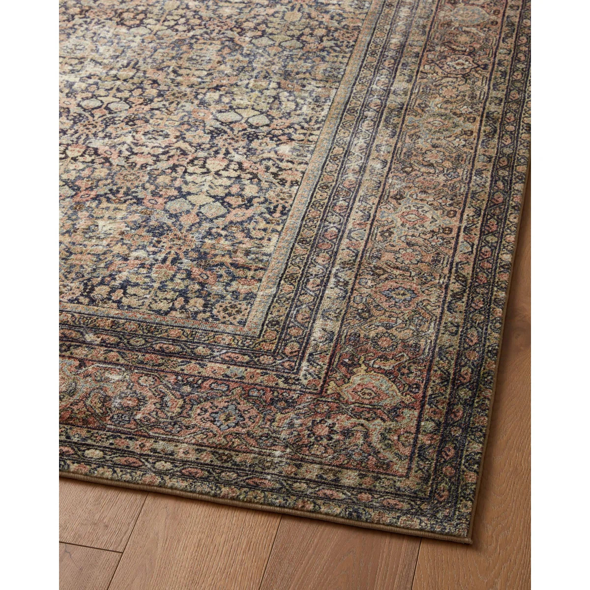 Amber Lewis x Loloi Morgan Denim/Multi Rug | Birch Lane