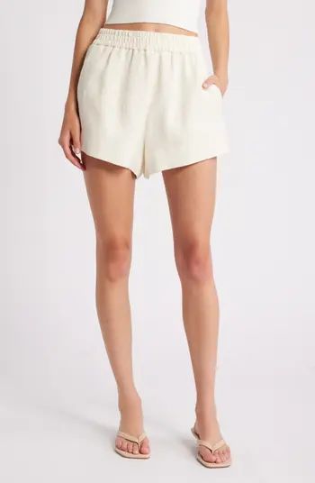 & Other Stories Smocked Waist Jacquard Shorts | Nordstrom | Nordstrom