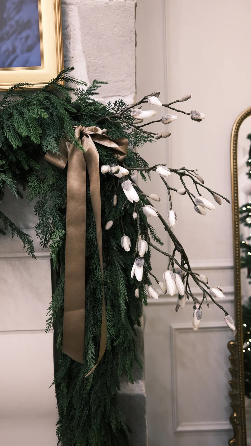 Cream Magnolia Bud Branch | Gatehouse No.1