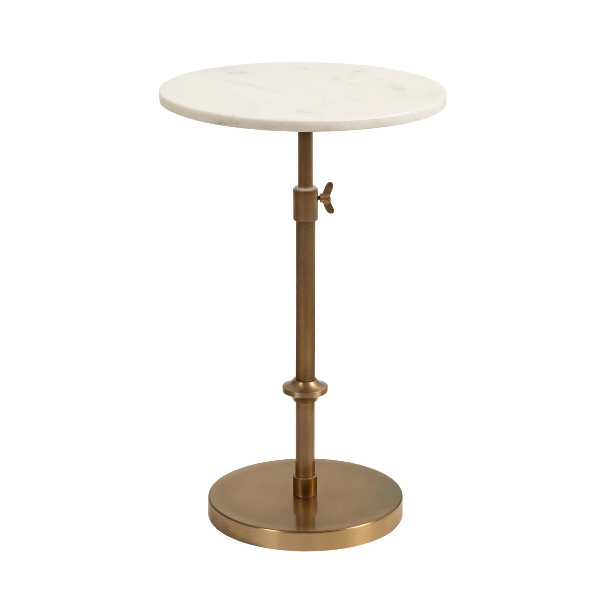 Traditional Adjustable-Height Metal Pedestal Table | Wayfair North America