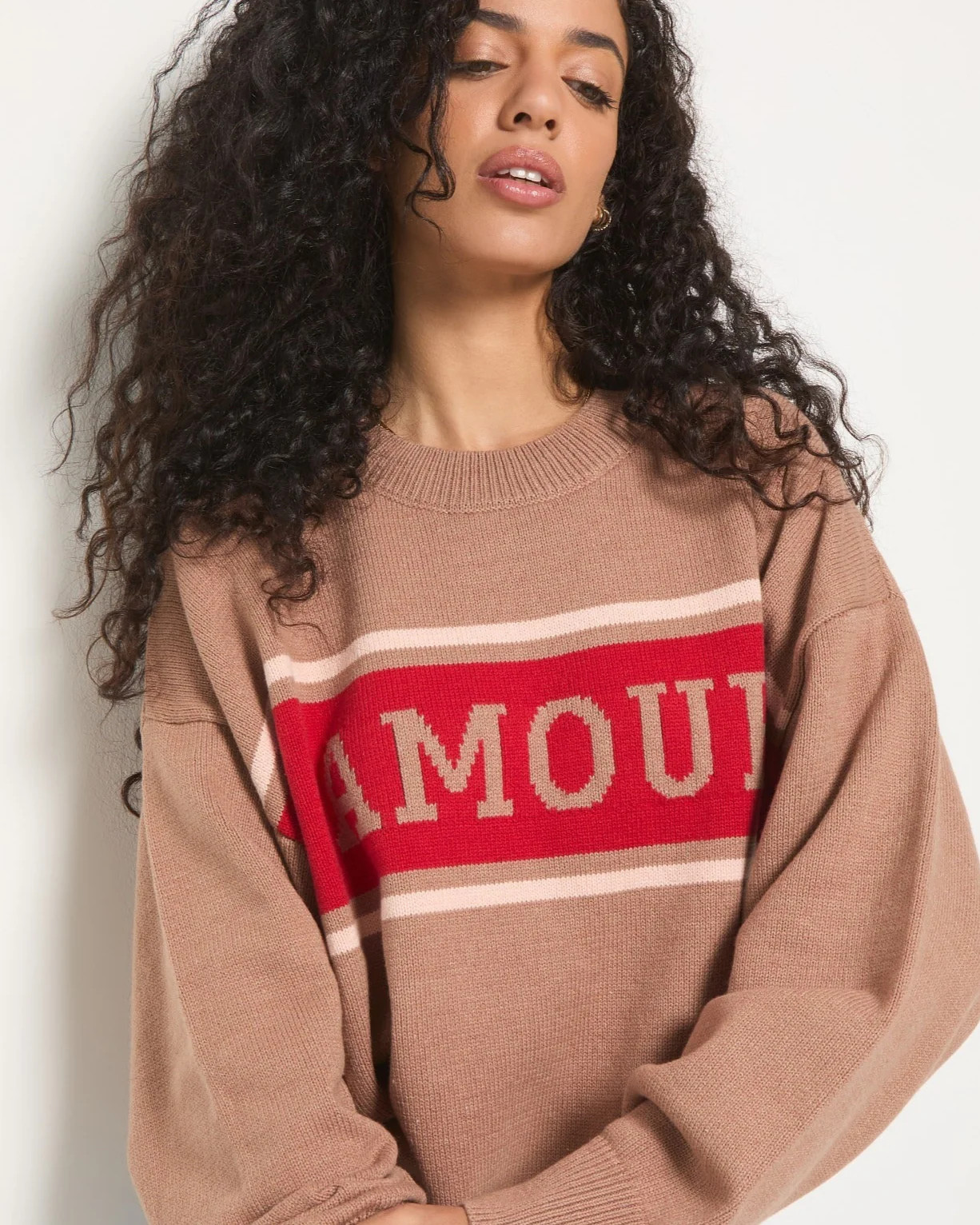 Summit ""Amour"" Crew Neck Sweater | Seventy Eight and Sunny
