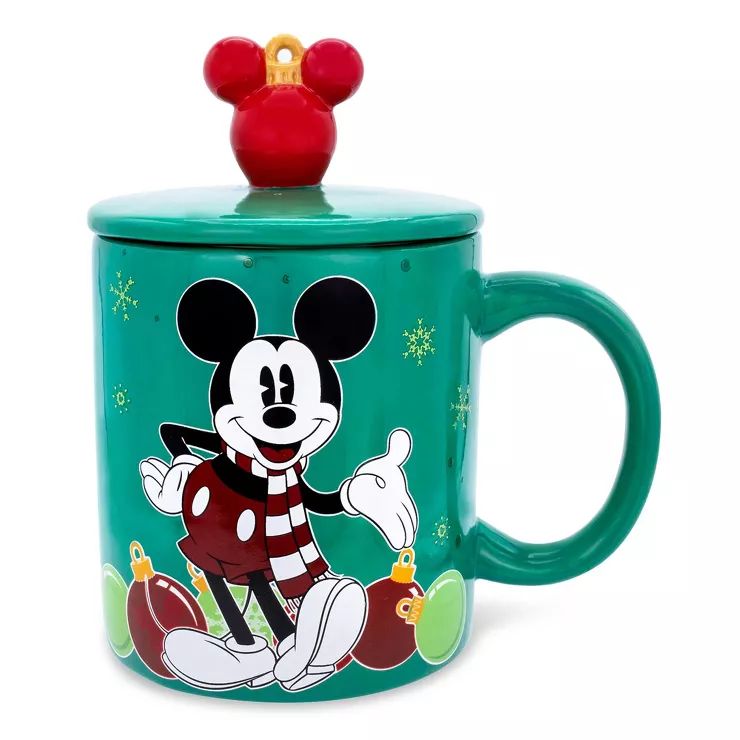 Silver Buffalo Disney Mickey Mouse Holiday Ornaments Ceramic Mug | Holds 18 Ounces | Target