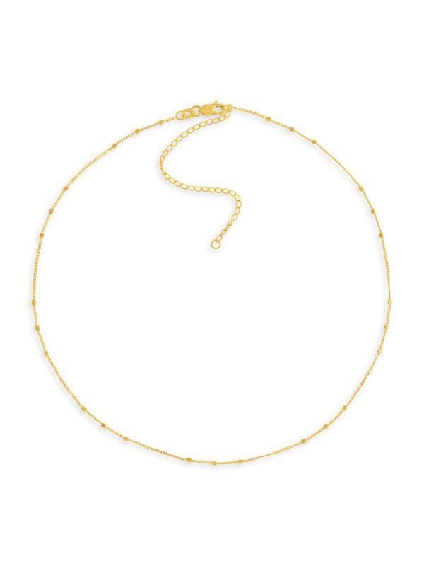 14K Yellow Gold Square Bead Saturn Adjustable Choker Necklace | Saks Fifth Avenue OFF 5TH