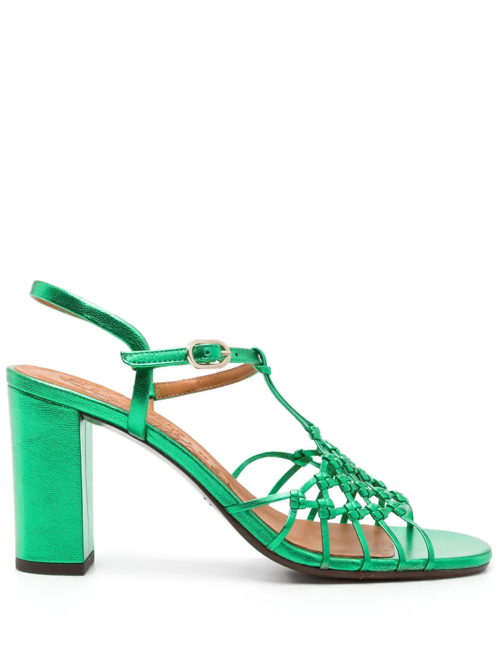 Chie Mihara Bassi 75mm Leather Sandals | Green | FARFETCH UK | Farfetch Global