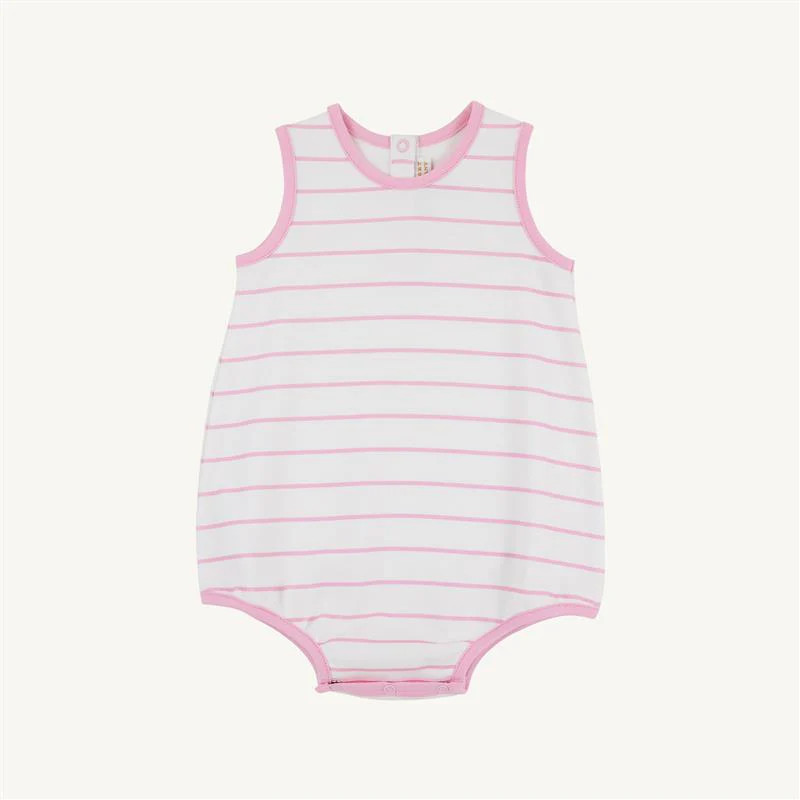 Patton Play Bubble - Pier Party Pink Stripe with Pier Party Pink | The Beaufort Bonnet Company