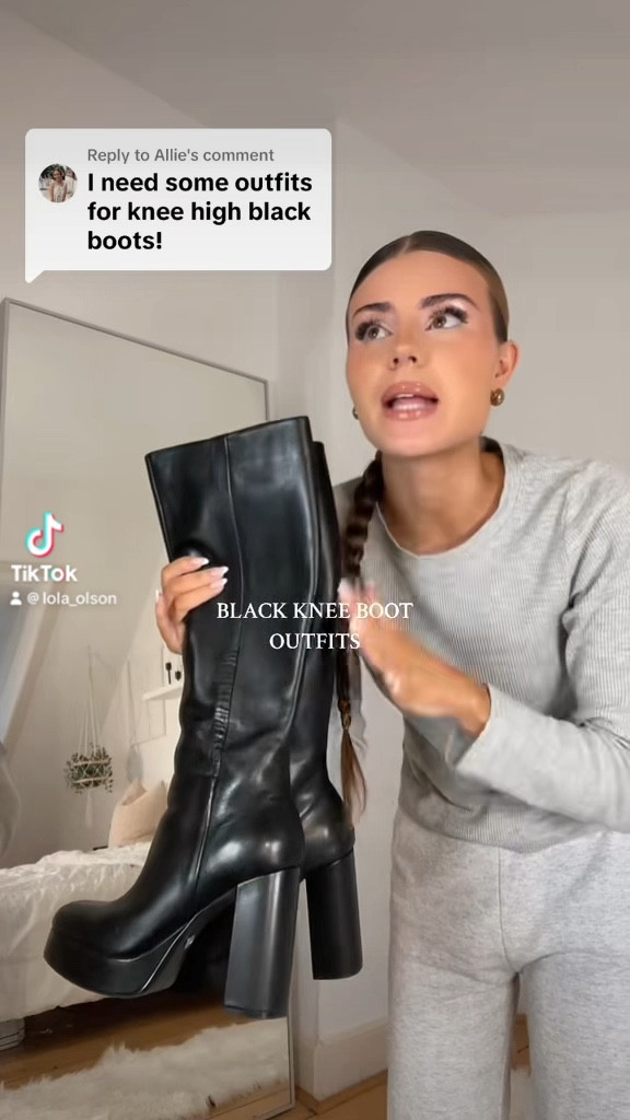 Black knee high boot outfits perfect for fall/winter 🖤

#LTKstyletip #LTKfindsunder100 #LTKfindsunder50