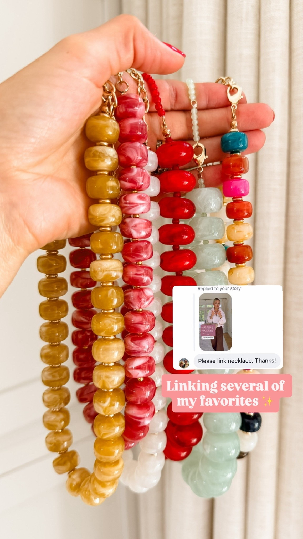 Can’t say enough good things about these necklaces! I have several colors and will definitely continue my collection- they’re so affordable and a fun way to spice up any look!

Loverly grey, Amazon accessories, fashion finds for women, style finds for her, accessories women style, colorful beaded necklace, resin necklaces

#LTKSeasonal