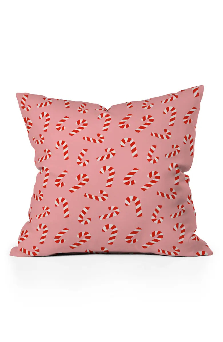 Deny Designs Candy Cane Print Throw Pillow | Nordstromrack | Nordstrom Rack