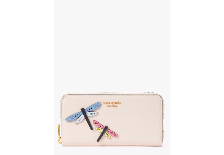 Dragonfly Embellished Zip-around Continental Wallet | Kate Spade (US)