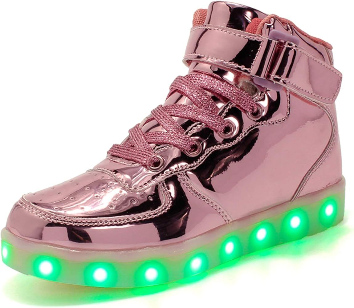 IGxx LED Light Up Shoes for Kids High Top Sneakers Lights Shoes for Boys Gilrs USB Charging Flash... | Amazon (US)