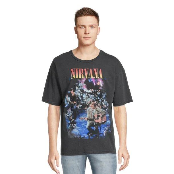 Nirvana Men's & Big Men's Oversize Graphic Tee | Walmart (US)