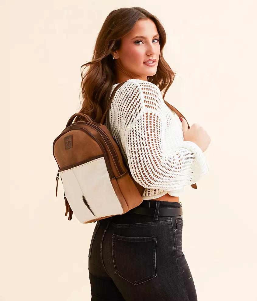 Phoenix Cowhide Leather Backpack | Buckle