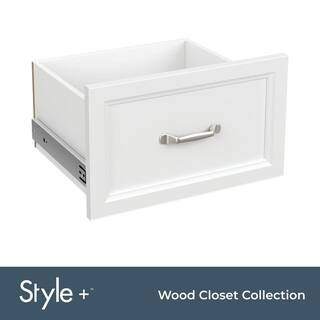 Style+ 10 in. x 17 in. White Traditional Drawer Kit for 17 in. W Style+ Tower | The Home Depot