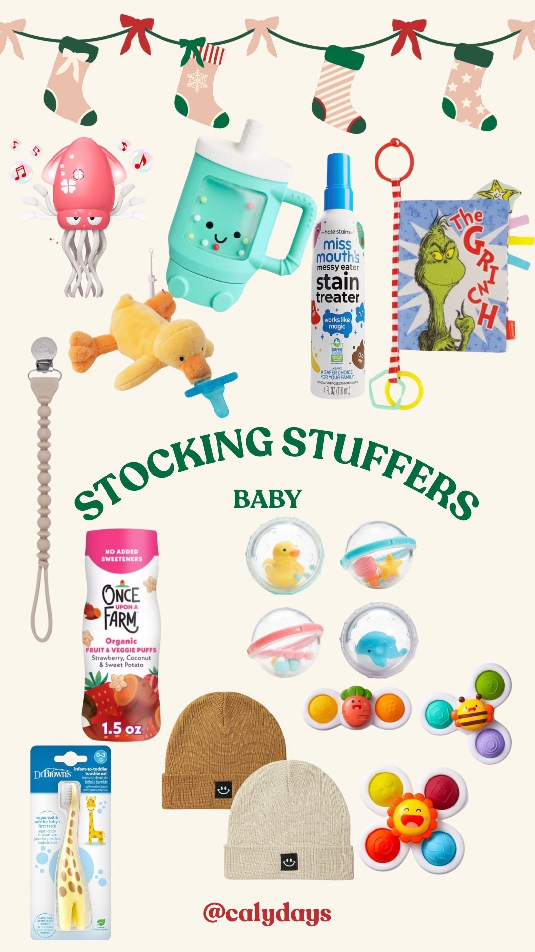 Stocking stuffers for baby | infant stocking stuffers | baby stocking stuffers | 0-6 month stocking stuffers | 6-12 month stocking stuffers | 0-12 month stocking stuffers | 

#LTKGiftGuide #LTKHoliday #LTKBaby