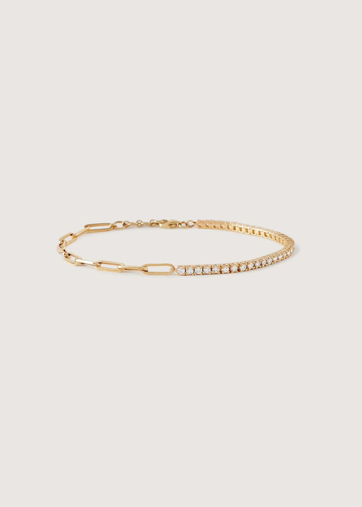 Coco Round Tennis Link Bracelet Diamond - Kinn | Kinn