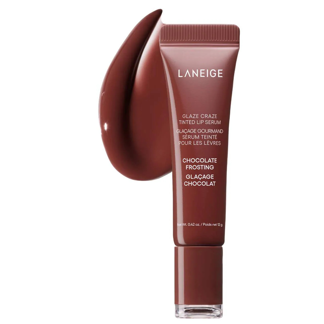 LANEIGE Glaze Craze Tinted Polypeptide Lip Serum Treatment Chocolate Frosting .42 oz / 12 g | Sephora (CA)