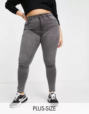 Only Curve Augusta skinny jean in grey | ASOS (Global)