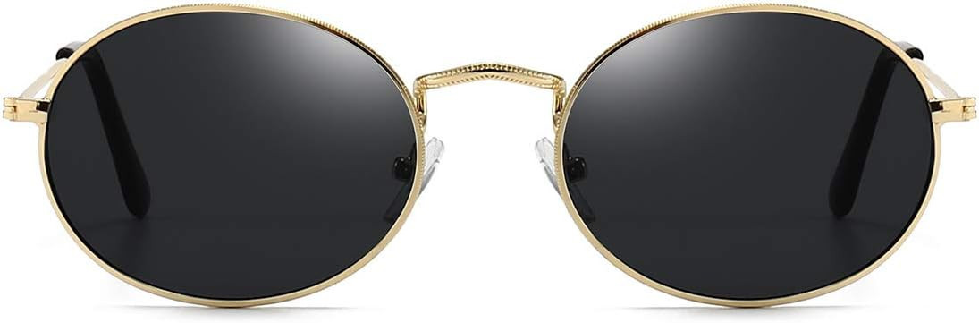 Dollger Oval Sunglasses for Women Vintage Metal Frame Glasses Anti Reflective Retro Eyeglasses Un... | Amazon (US)