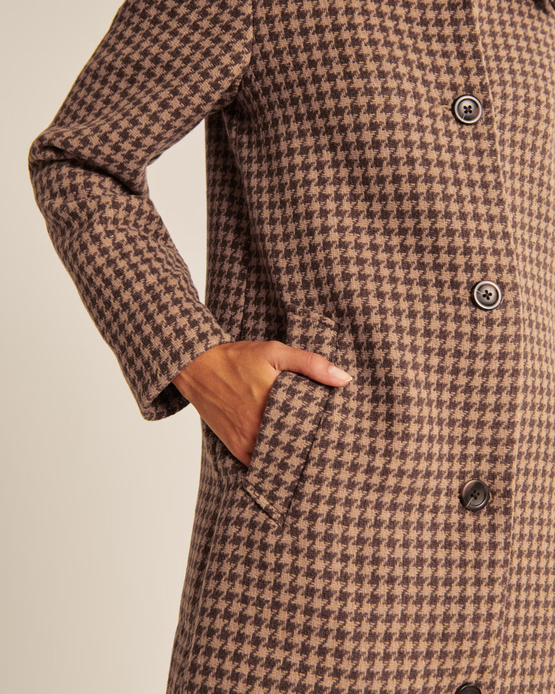 Wool-Blend Mod Coat | Abercrombie & Fitch (US)